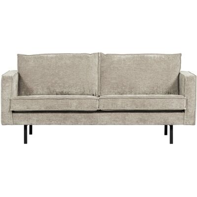 WOOOD Canapé 2,5 places en tissu côtelé sable foncé Beige 86x85x190cm - Publicité WOOOD Canapé 2,5 places en tissu côtelé sable foncé Beige 86x85x190cm - Publicité