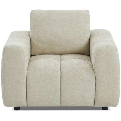 Baita Fauteuil fixe 1 place tissu chenille taupe Taupe 107x83x88cm - Publicité Baita Fauteuil fixe 1 place tissu chenille taupe Taupe 107x83x88cm - Publicité