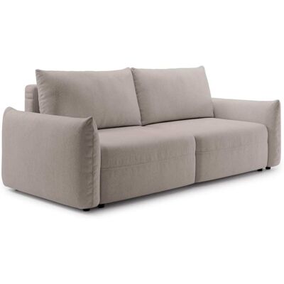 Selsey Canapé convertible 3 places en tissu chenille, beige clair Beige 248x97x248cm - Publicité Selsey Canapé convertible 3 places en tissu chenille, beige clair Beige 248x97x248cm - Publicité
