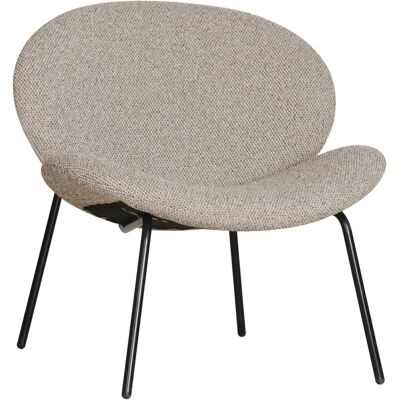 Happy Garden Fauteuil en tissu taupe chiné Beige 64x75x72cm - Publicité Happy Garden Fauteuil en tissu taupe chiné Beige 64x75x72cm - Publicité