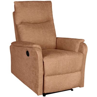Baita Fauteuil relax électrique 1 place tissu orange Orange 72x101x91cm - Publicité Baita Fauteuil relax électrique 1 place tissu orange Orange 72x101x91cm - Publicité