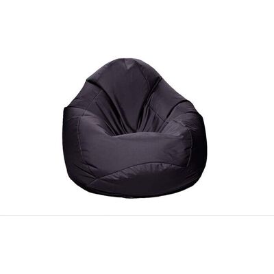 Jumbo Bag Pouf poire imperméable - noir Noir 80x130x80cm - Publicité Jumbo Bag Pouf poire imperméable - noir Noir 80x130x80cm - Publicité