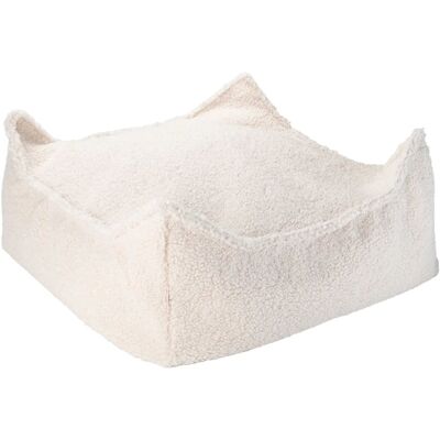 Beau par Bo Wigiwama Pouf Carré - Crème Blanc - Poufs - Publicité Beau par Bo Wigiwama Pouf Carré - Crème Blanc - Poufs - Publicité