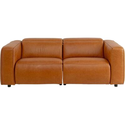 Kare Design Canapé 3 places inclinable en cuir Marron 227x76x109cm - Publicité Kare Design Canapé 3 places inclinable en cuir Marron 227x76x109cm - Publicité