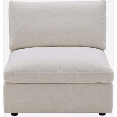 Habitat Chauffeuse en tissu - ivoire Beige 92x85x102cm - Publicité Habitat Chauffeuse en tissu - ivoire Beige 92x85x102cm - Publicité