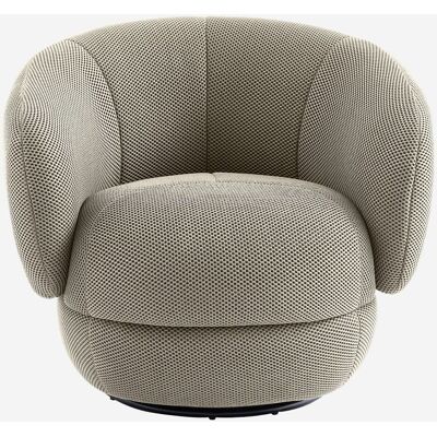 Habitat Fauteuil pivotant en tissu 3d - sable Beige 86x74x79cm - Publicité Habitat Fauteuil pivotant en tissu 3d - sable Beige 86x74x79cm - Publicité