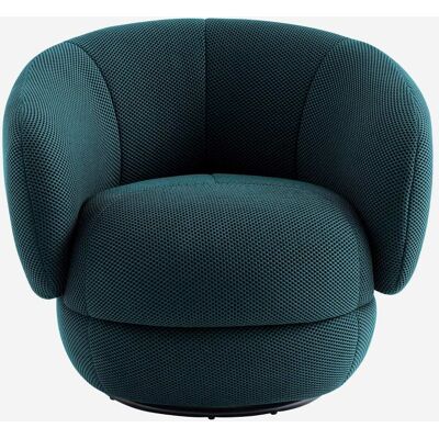 Habitat Fauteuil pivotant en tissu 3d - bleu canard Bleu 86x74x79cm - Publicité Habitat Fauteuil pivotant en tissu 3d - bleu canard Bleu 86x74x79cm - Publicité