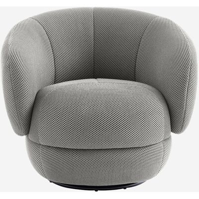 Habitat Fauteuil pivotant en tissu 3d - gris platine Gris 86x74x79cm - Publicité Habitat Fauteuil pivotant en tissu 3d - gris platine Gris 86x74x79cm - Publicité