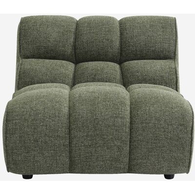 Habitat Chauffeuse capitonnée en tissu texturé - vert mousse Vert 90x72x102cm - Publicité Habitat Chauffeuse capitonnée en tissu texturé - vert mousse Vert 90x72x102cm - Publicité