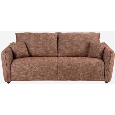 Habitat Canapé convertible 2 places - couchage 140 cm - matelas 13 cm - tissu Marron 202x80x100cm - Publicité Habitat Canapé convertible 2 places - couchage 140 cm - matelas 13 cm - tissu Marron 202x80x100cm - Publicité