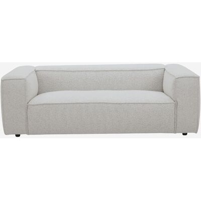 Habitat Canapé 2 places en tissu bouclette - beige mélangé Beige 210x67x110cm - Publicité Habitat Canapé 2 places en tissu bouclette - beige mélangé Beige 210x67x110cm - Publicité