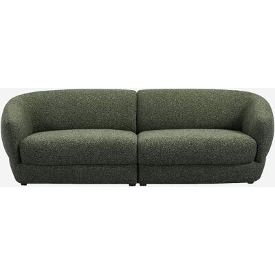 Habitat Canapé 3 places en tissu bouclette courte - vert sapin Vert 226x74x94cm - Publicité Habitat Canapé 3 places en tissu bouclette courte - vert sapin Vert 226x74x94cm - Publicité
