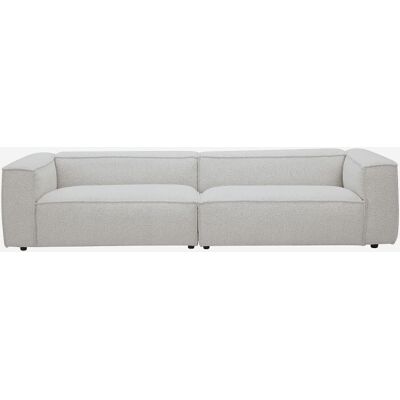 Habitat Canapé 4 places en tissu bouclette - beige mélangé Beige 300x67x110cm - Publicité Habitat Canapé 4 places en tissu bouclette - beige mélangé Beige 300x67x110cm - Publicité