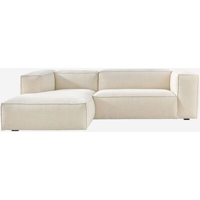 Habitat Canapé d'angle gauche en tissu bouclette courte mira - ivoire Blanc 269x73x169cm - Publicité Habitat Canapé d'angle gauche en tissu bouclette courte mira - ivoire Blanc 269x73x169cm - Publicité