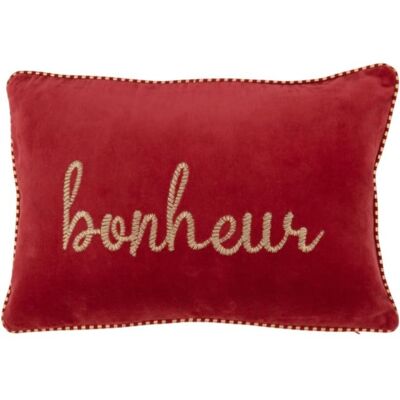 J-line Coussin rectangulaire en textile rouge 30x45x3.5 cm Rouge 30x4x45cm - Publicité J-line Coussin rectangulaire en textile rouge 30x45x3.5 cm Rouge 30x4x45cm - Publicité
