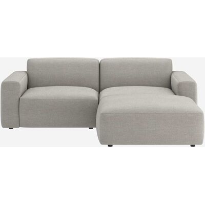Habitat Canapé d'angle modulable en tissu - gris perle Gris 220x72x191cm - Publicité Habitat Canapé d'angle modulable en tissu - gris perle Gris 220x72x191cm - Publicité
