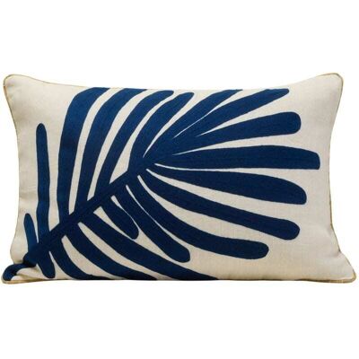 Madura Housse de coussin en coton bleu 40x60 cm Bleu 40x60cm - Publicité Madura Housse de coussin en coton bleu 40x60 cm Bleu 40x60cm - Publicité