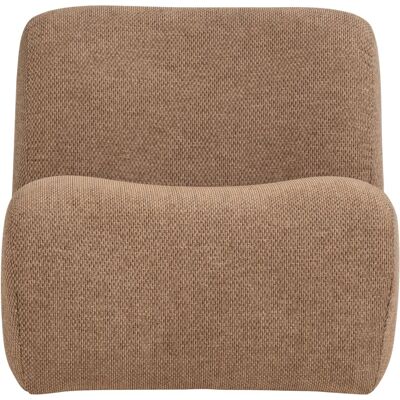 WOOOD Fauteuil en tissu chenille marron Marron 92x74x76cm - Publicité WOOOD Fauteuil en tissu chenille marron Marron 92x74x76cm - Publicité