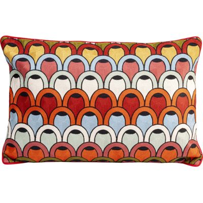 Kare Design Coussin arches multicolores en coton tressé 40x60 Multicolore 60x40x15cm - Publicité Kare Design Coussin arches multicolores en coton tressé 40x60 Multicolore 60x40x15cm - Publicité