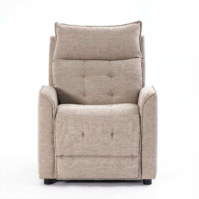 Baita Fauteuil relax massant électrique euphor 1 place tissu taupe Taupe 81x104x94cm - Publicité Baita Fauteuil relax massant électrique euphor 1 place tissu taupe Taupe 81x104x94cm - Publicité
