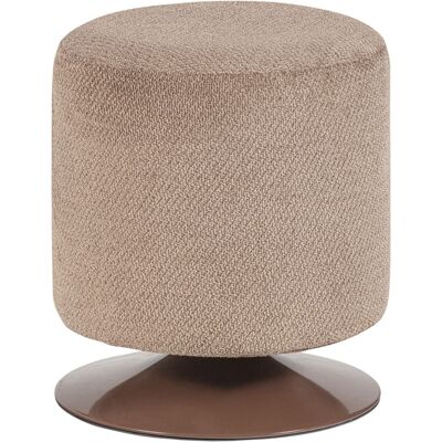 WOOOD Pouf pivotante en bouclé marron Marron 39x47x39cm - Publicité WOOOD Pouf pivotante en bouclé marron Marron 39x47x39cm - Publicité