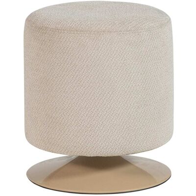 WOOOD Pouf pivotante en bouclé beige Beige 39x47x39cm - Publicité WOOOD Pouf pivotante en bouclé beige Beige 39x47x39cm - Publicité