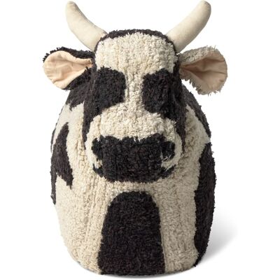 Lorena Canals Pouf enfant en coton blanc et noir 60 x 40 cm Blanc 40x40x60cm - Publicité Lorena Canals Pouf enfant en coton blanc et noir 60 x 40 cm Blanc 40x40x60cm - Publicité