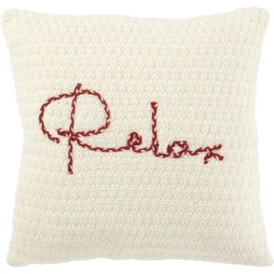 J-line Coussin en polyester blanc 45x45x15 cm Blanc 45x15x45cm - Publicité J-line Coussin en polyester blanc 45x45x15 cm Blanc 45x15x45cm - Publicité