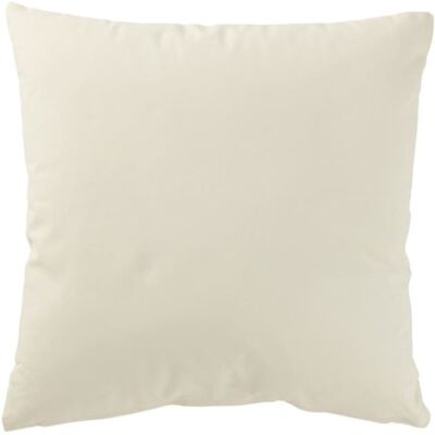 J-line Coussin de noël carré en coton blanc 45x45x12 cm Blanc 45x12x45cm - Publicité J-line Coussin de noël carré en coton blanc 45x45x12 cm Blanc 45x12x45cm - Publicité