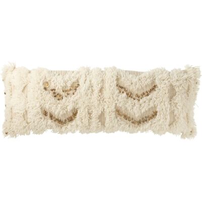 J-line Coussin rectangle en polyester beige 100x35x12 cm Beige 100x12x35cm - Publicité J-line Coussin rectangle en polyester beige 100x35x12 cm Beige 100x12x35cm - Publicité