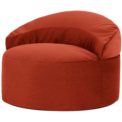 Icon Pouf fauteuil d appoint décoratif en velours terracotta Orange 86x61x86cm - Publicité Icon Pouf fauteuil d appoint décoratif en velours terracotta Orange 86x61x86cm - Publicité