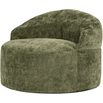 Icon Pouf poire fauteuil d'appoint décoratif en tissu chenille, vert olive Vert 86x61x86cm - Publicité Icon Pouf poire fauteuil d'appoint décoratif en tissu chenille, vert olive Vert 86x61x86cm - Publicité