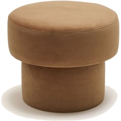 Madura Pouf en velours lumineux bleu ø35xø45xh36 cm Bleu 35x36cm - Publicité Madura Pouf en velours lumineux bleu ø35xø45xh36 cm Bleu 35x36cm - Publicité