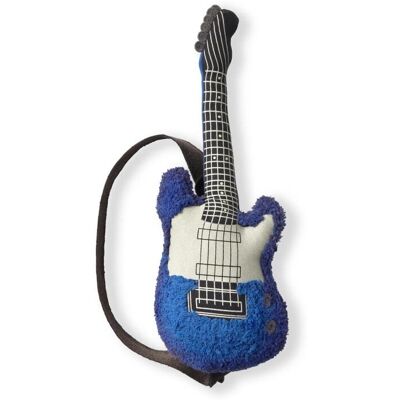 Lorena Canals Coussin enfant guitare électrique 30x70cm Bleu 70x10x30cm - Publicité Lorena Canals Coussin enfant guitare électrique 30x70cm Bleu 70x10x30cm - Publicité