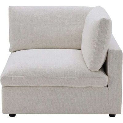 Habitat Fauteuil d'angle en tissu - ivoire Beige 102x85x102cm - Publicité Habitat Fauteuil d'angle en tissu - ivoire Beige 102x85x102cm - Publicité