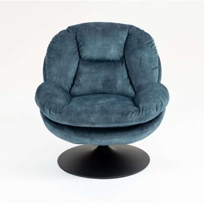 ORYO Fauteuil Pivotant en Velours - Fauteuil - Publicité ORYO Fauteuil Pivotant en Velours - Fauteuil - Publicité