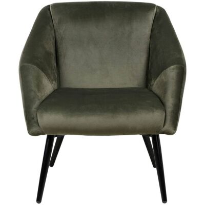 Fauteuil Velours Vert Foncé ZAGO Hoto - Fauteuil - Publicité Fauteuil Velours Vert Foncé ZAGO Hoto - Fauteuil - Publicité