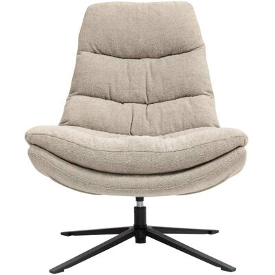 Zago Fauteuil pivotant sable Beige 82x100x92cm - Publicité Zago Fauteuil pivotant sable Beige 82x100x92cm - Publicité