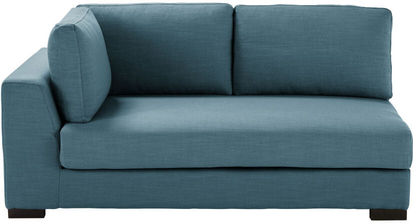 Maisons du Monde Accoudoir gauche pour canapé convertible modulable 2 places bleu pétrole Terence Maisons du Monde Accoudoir gauche pour canapé convertible modulable 2 places bleu pétrole Terence