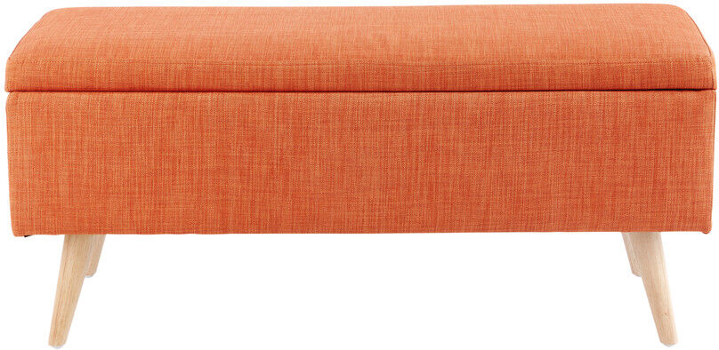 Maisons du Monde Banquette coffre vintage orange Maisons du Monde Banquette coffre vintage orange