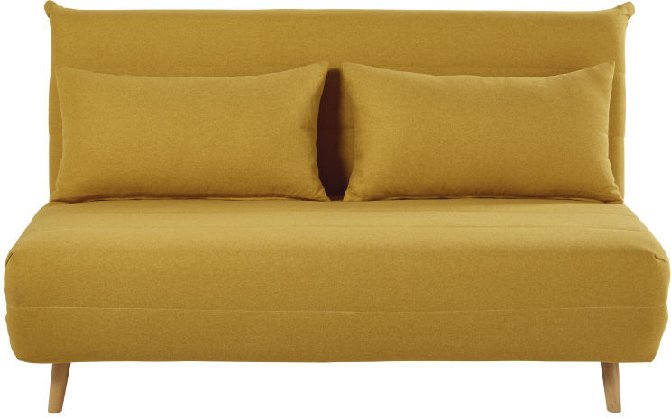 Maisons du Monde Banquette convertible 2 places jaune moutarde Nio Maisons du Monde Banquette convertible 2 places jaune moutarde Nio