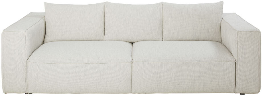 Maisons du Monde Canapé 3 places éco-conçu gris clair chiné Falkor Maisons du Monde Canapé 3 places éco-conçu gris clair chiné Falkor