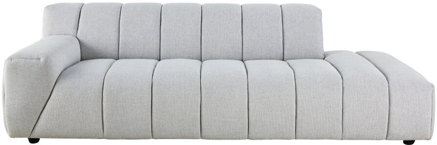 Maisons du Monde Canapé 3 places matelassé gris clair chiné Snoop Maisons du Monde Canapé 3 places matelassé gris clair chiné Snoop