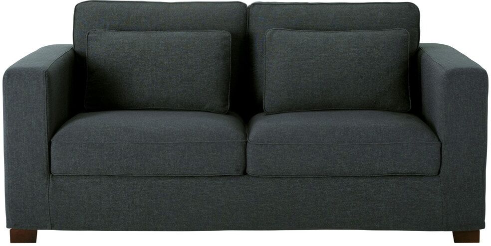 Maisons du Monde Canapé convertible 3 places gris anthracite, matelas 6 cm Milano Maisons du Monde Canapé convertible 3 places gris anthracite, matelas 6 cm Milano