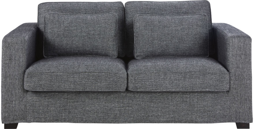 Maisons du Monde Canapé-lit 2/3 places gris foncé chiné, matelas 6 cm Milano Maisons du Monde Canapé-lit 2/3 places gris foncé chiné, matelas 6 cm Milano