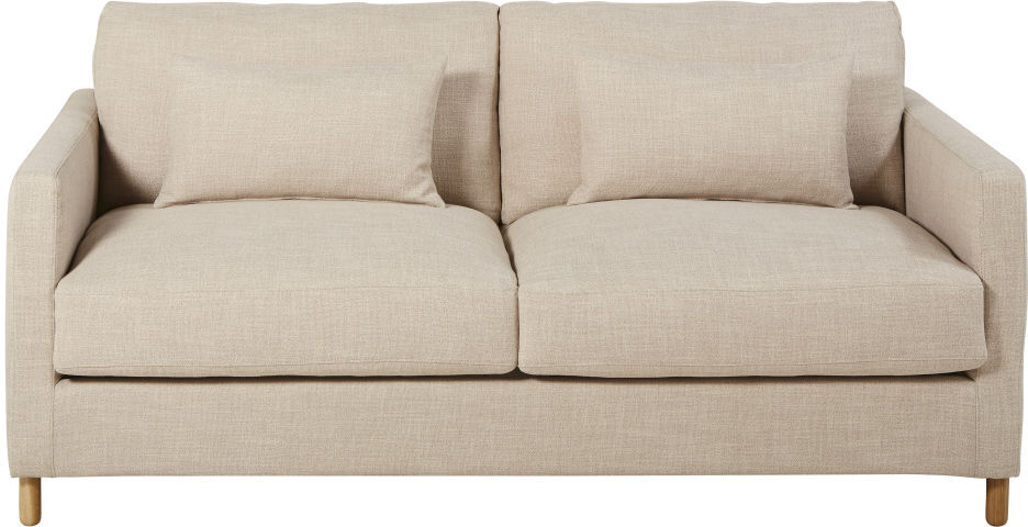 Maisons du Monde Canapé-lit 3 places beige, matelas 10 cm Julian Maisons du Monde Canapé-lit 3 places beige, matelas 10 cm Julian