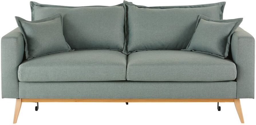 Maisons du Monde Canapé-lit vintage 3 places vert d'eau Duke Maisons du Monde Canapé-lit vintage 3 places vert d'eau Duke