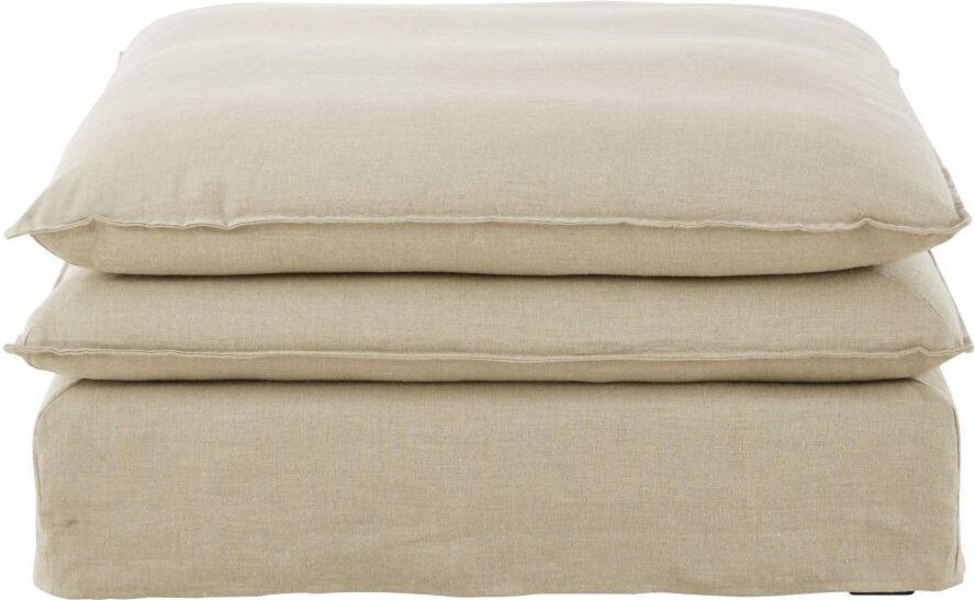 Maisons du Monde Pouf pour canapé modulable en lin Pompei Maisons du Monde Pouf pour canapé modulable en lin Pompei