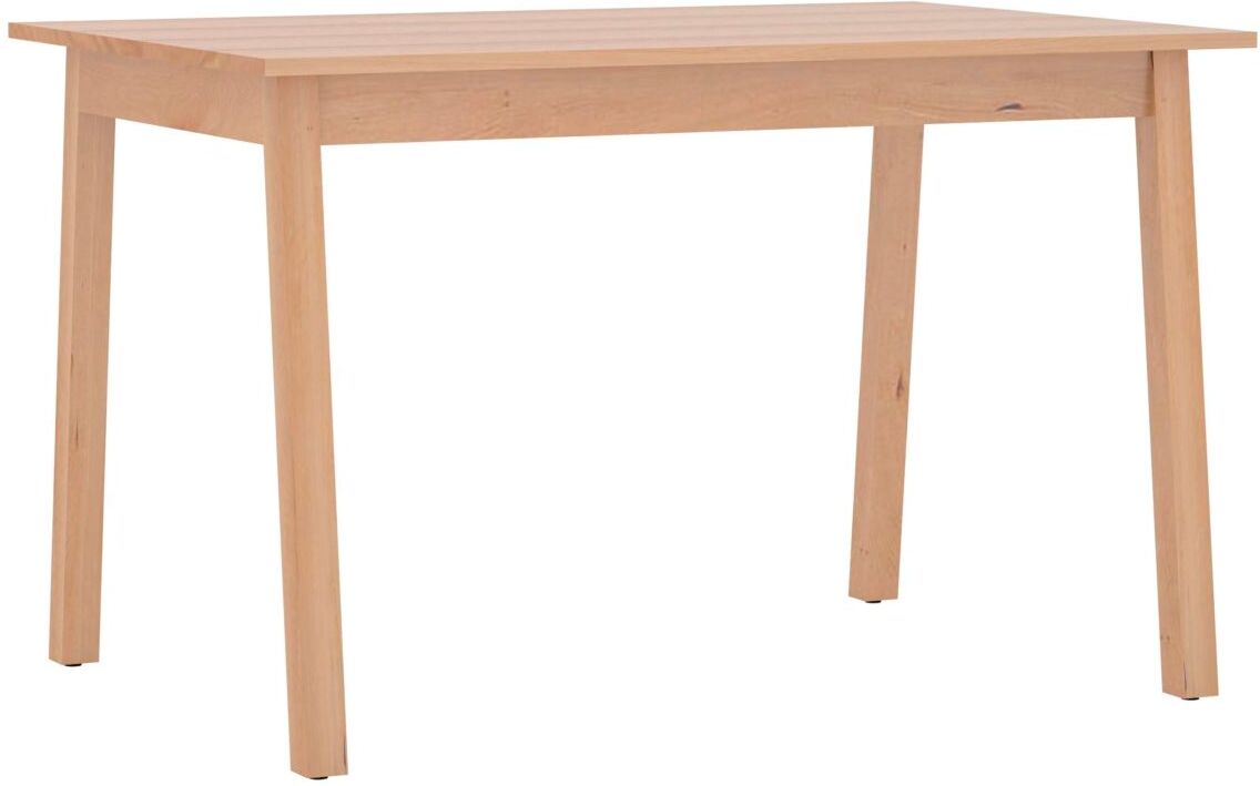 La Compagnie du Hêtre Table en bois massif de hêtre des Pyrénées, plateau 120x80 cm Beige 150x74x80cm