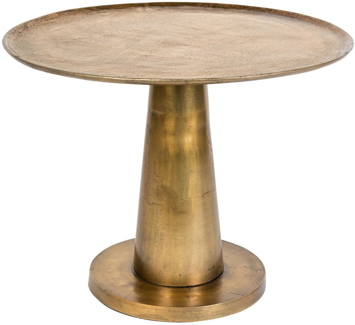 Dutchbone Table d'appoint ronde en laiton doré Or 63x50x63cm